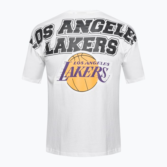 férfi póló New Era NBA Large Graphic BP OS Tee Los Angeles Lakers white 7